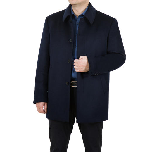 鑫缘 可脱卸羊绒鹅绒大衣 JK0055 商品图0