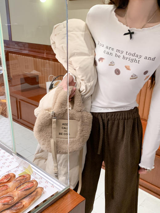 <曾小咸推荐> 印花木耳边T恤   商品图1