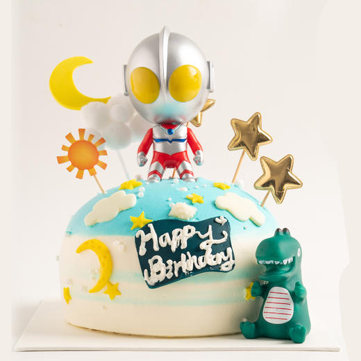 儿童蛋糕 | 奥特曼蛋糕 可爱蛋糕 6寸（纯动物奶油 新鲜水果夹心 提前4小时预定） 商品图2