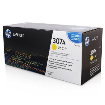 惠普（HP） CE742A 307A 黄色原装 LaserJet 硒鼓 (适用LaserJet CP5220) 商品图1