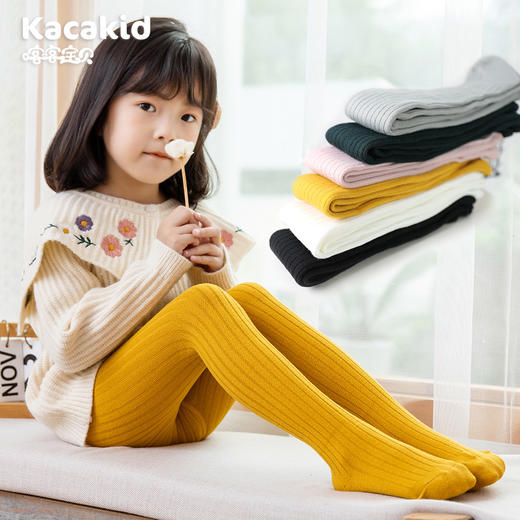 女童连裤袜冬季宝宝精梳棉童袜，冬天加绒加厚外穿儿童打底袜ka1326 商品图0