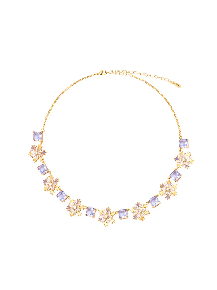 2楼fellala翡拉拉原创设计流光映雪系列潮流时尚简约小众高级感项链