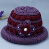 QY-新款冬季帽子女式奶奶妈妈老人保暖帽中老年加绒毛线老太太棉帽 商品缩略图8