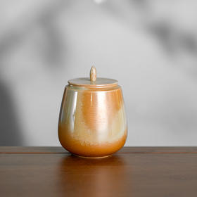 歌林柴窑大千彩醒茶罐志野素烧茶叶罐储存收纳茶盒家用陶瓷醒茶罐子