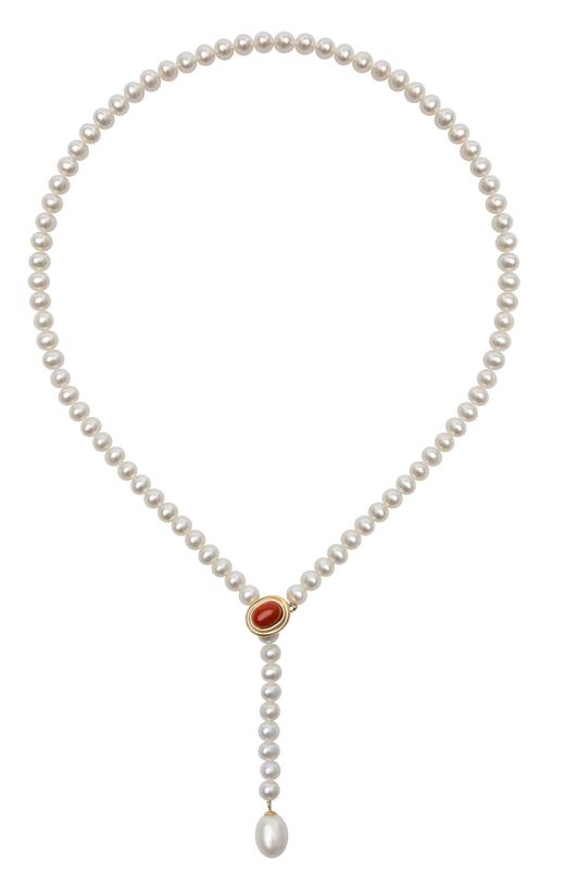  pearl moments 南红小团圆 经典珍珠项链3号 商品图0