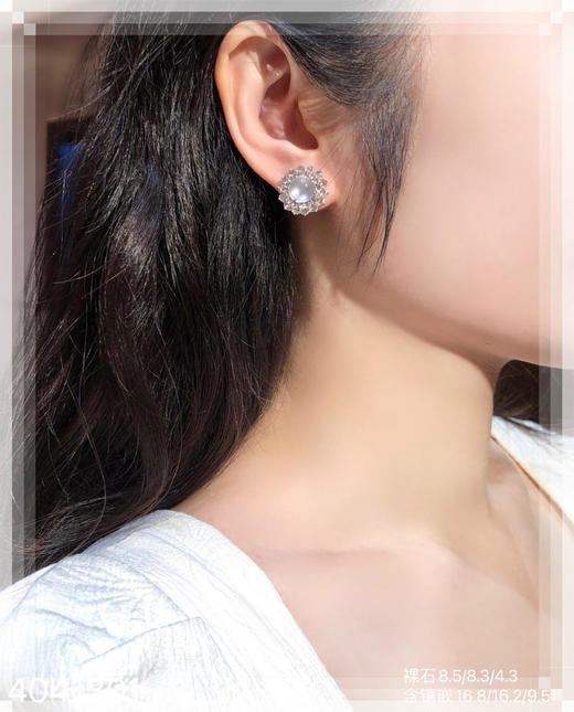 4041301，玻璃蛋面耳钉。具体价格微信咨询 商品图4