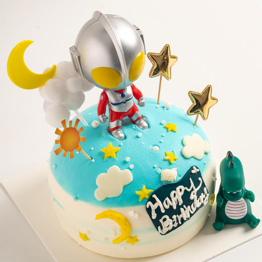 儿童蛋糕 | 奥特曼蛋糕 可爱蛋糕 6寸（纯动物奶油 新鲜水果夹心 提前4小时预定） 商品图1