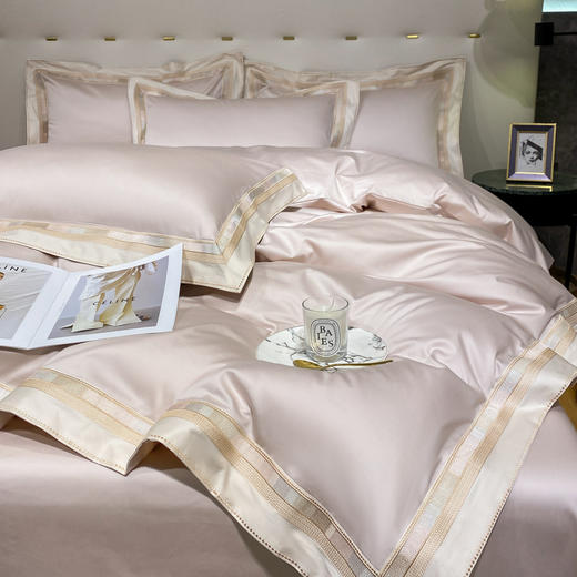 A类120支长绒棉床上四件套纯棉轻奢全棉贡缎床单被套床上用品 商品图3