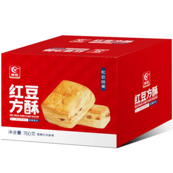 友臣红豆方酥 面包 760g 营养早餐代餐网红休闲零食下午茶点心小吃 /食品饮料 /休闲食品 /糕点/点心 商品图4
