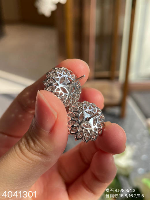 4041301，玻璃蛋面耳钉。具体价格微信咨询 商品图5