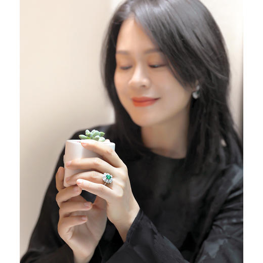 永不过时，经典戴妃款 | 培育红、绿宝石戒指、项链、耳钉 商品图6