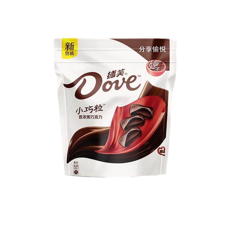 德芙香浓黑巧克力96g加量袋装
