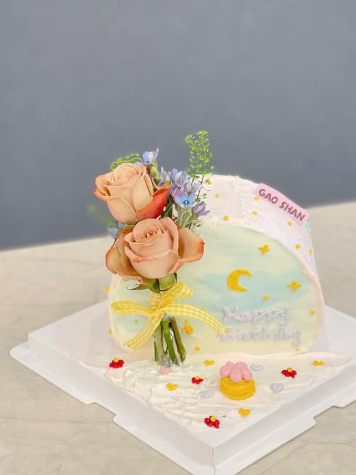唯美鲜花蛋糕 商品图0