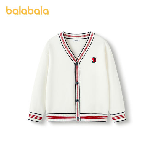 巴拉巴拉童装男童毛衣春秋装大童小童开衫亲子撞色儿童条纹针织衫 商品图4