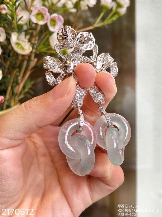 近玻璃纯白双环耳坠【2170512】具体价格微信咨询 商品图7