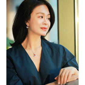 贵人牌：奢牌吉祥扇+四叶草  | 红绿宝、紫水晶项链、耳钉