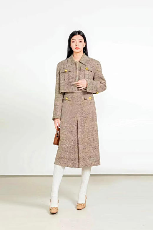 HJ1A15枣褐上衣外套 商品图1