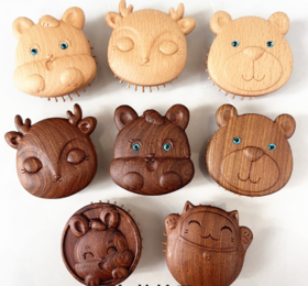 卡通气囊梳°黑金檀&榉木系列