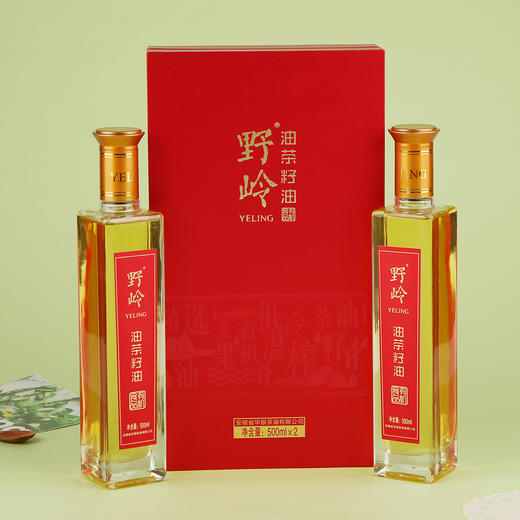 野岭冷榨油茶籽礼盒500ML*2瓶（山茶油，有机认证，冷榨） 商品图10