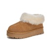 真皮雪地靴女2023冬季新款厚底加绒保暖真毛短靴休闲时尚面包女靴 商品缩略图4