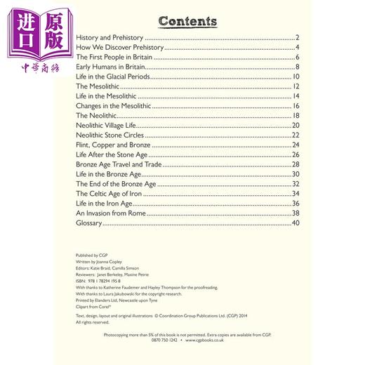 【中商原版】英国CGP KS2 Discover & Learn: History - Stone Age to Celts Study Book, Year 3 & 4 商品图1