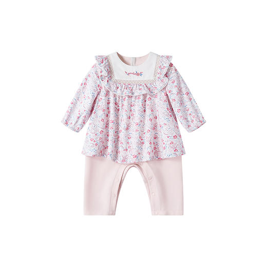 【商场同款】英氏童装假两件可爱女宝碎花连体衣小女孩衣服春外出 商品图4