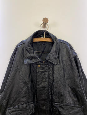 Vintage 皮衣 _LJK(L)