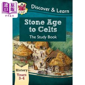 【中商原版】英国CGP KS2 Discover & Learn: History - Stone Age to Celts Study Book, Year 3 & 4