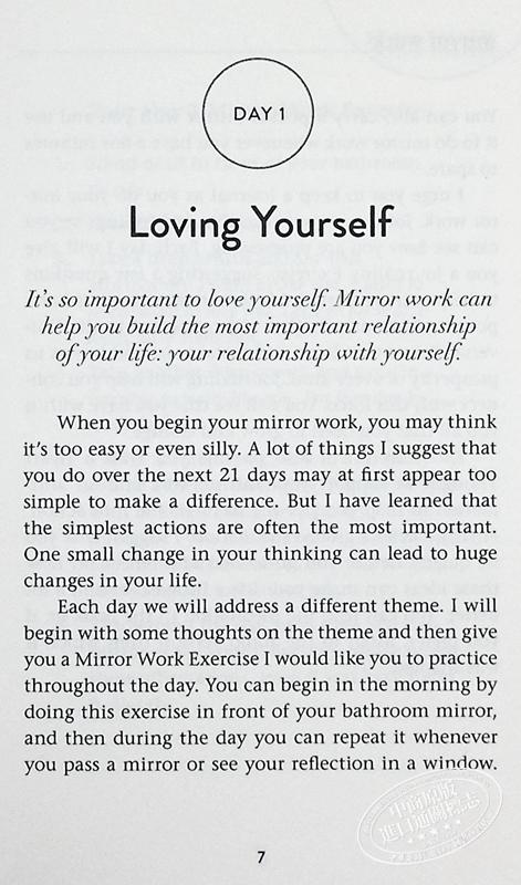 【中商原版】镜子练习 21天创造生命的奇迹 Mirror Work 21 Days to Heal Your Life 英文原版 Louise L Hay 提升 心理 商品图5