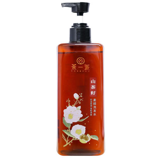 【茶一派】山茶籽油柔顺洗发水 控油蓬松去油女洗头膏 无硅油 358mL/瓶 商品图3