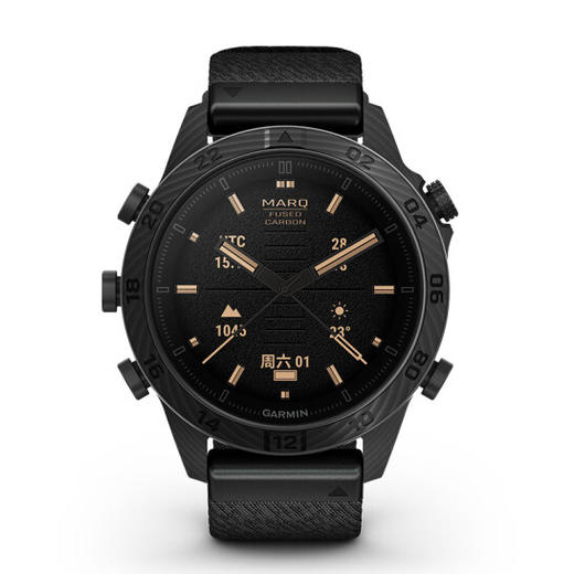 佳明（GARMIN）MARQ(Gen 2)Commander 指挥官Carbon 碳纤维 心率 高尔夫 户外运动手表 商品图0