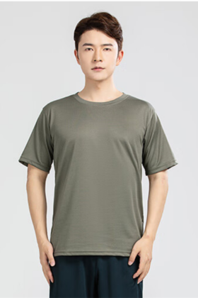 服装配饰/圆领衫 【体能服圆领速干】短袖t恤衫定制单色上衣训练服