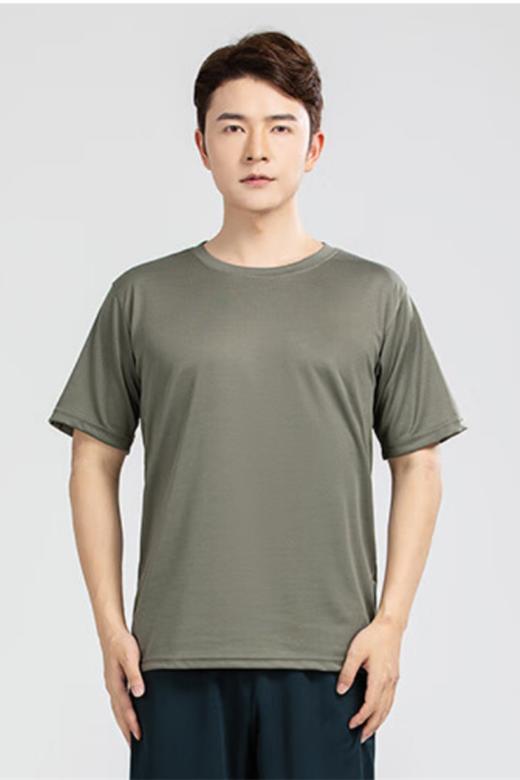 服装配饰/圆领衫 【体能服圆领速干】短袖t恤衫定制单色上衣训练服 商品图0