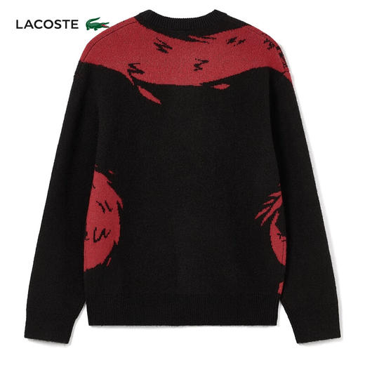 Lacoste法国鳄鱼新款龙年新春系列男女装时尚印花套头衫针织衫AH8266-98 商品图5