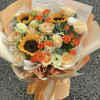 【金色暖阳】向日葵➕香槟色系➕蔷薇精品时尚花束 商品缩略图1
