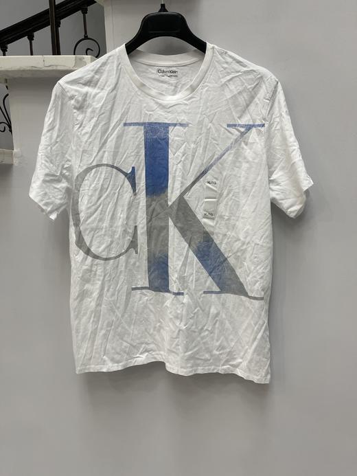 瑕疵Calvin Klein/CK 男士大LOGO字母印花透气纯棉短袖T恤 商品图0