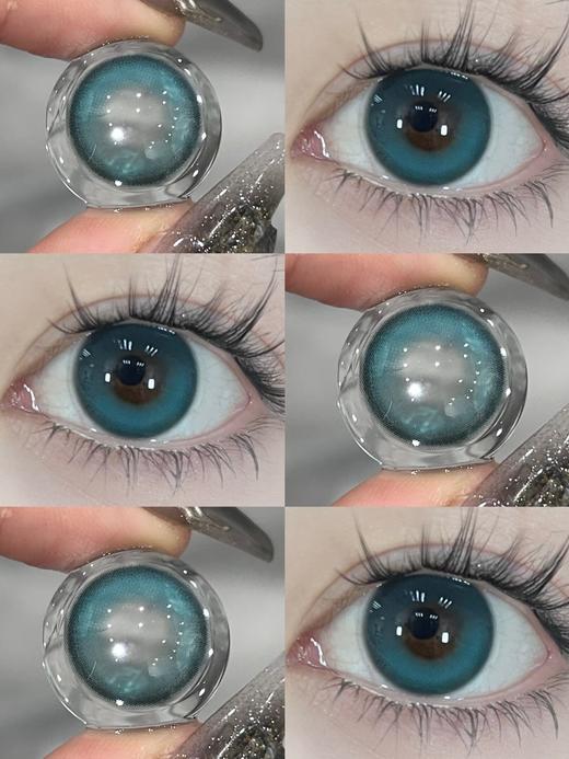 Mimipark 碧水青 半年抛 两片 14.2mm 参考着色13.5mm 基弧8.6 含水38% 新锐国货 商品图1