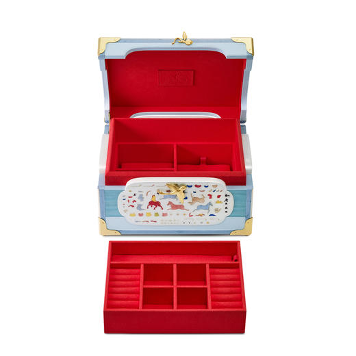 镶嵌“盛唐球赛”主题珠宝金钿匣 商品图1