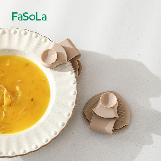 FaSoLa硅胶隔热手套厨房家用耐高温烘培神器烤箱微波炉防烫手夹 商品图4