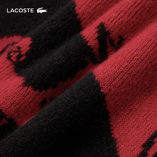 Lacoste法国鳄鱼新款龙年新春系列男女装时尚印花套头衫针织衫AH8266-98 商品图8