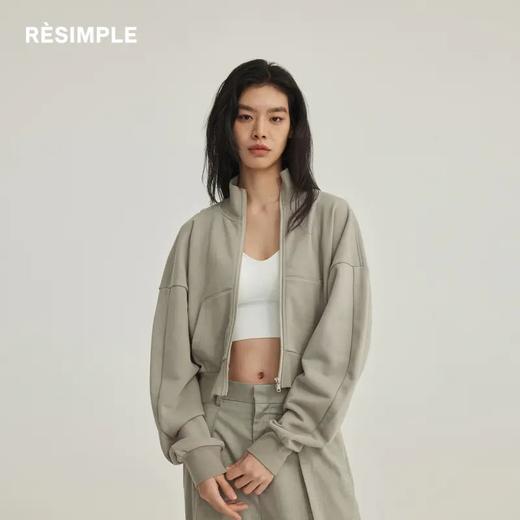1F【RESIMPLE】新款开衫拉链卫衣高级感女装短款卫衣 商品图0