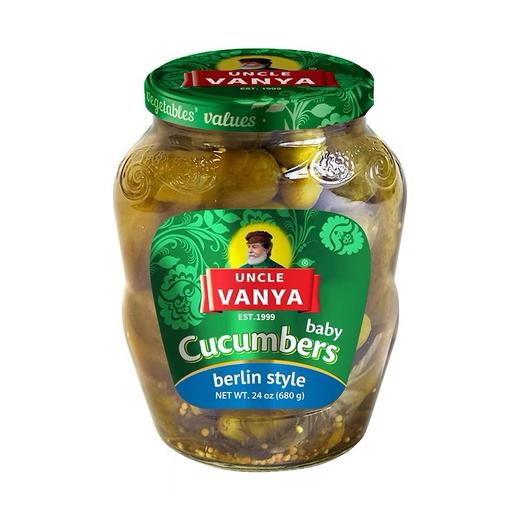 俄罗斯瓦尼亚老爹酸黄瓜柏林风味腌制黄瓜680g 商品图0