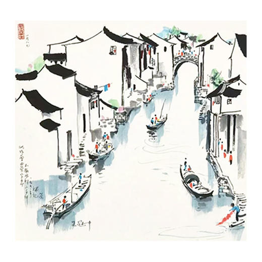 嘉德文创｜国礼同款《江南水乡》吴冠中限量收藏级版画复制品 商品图3