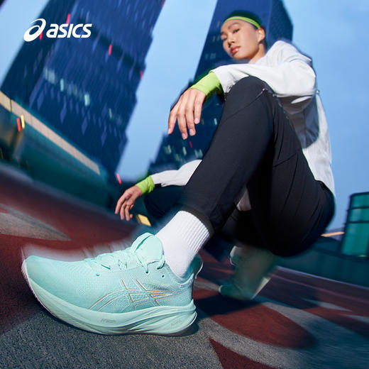 ASICS亚瑟士女子旗舰跑鞋GEL-NIMBUS 26透气回弹运动鞋1012B601 商品图4