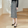 米思阳2026春季新款小香风通勤开叉半身裙修身搭配直筒一步裙0158 商品缩略图2