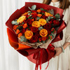 【幸福喜悦】红金色系时尚精品大花束 商品缩略图1