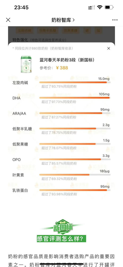 【蓝河春天羊～乳铁蛋白羊奶】800克一罐298元 商品图3