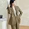 剩S/M/XL/XXL/L 米思阳2026春季新款通勤高级感职业西装宽松一粒扣纯色外套女0072 商品缩略图0
