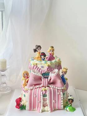 公主蝴蝶结蛋糕