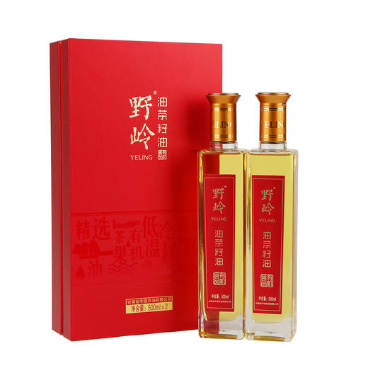 野岭冷榨油茶籽礼盒500ML*2瓶（山茶油，有机认证，冷榨） 商品图8